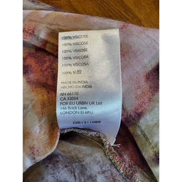 Out From Under for Urban Outfitters Boho Smocked Cami Tank Top Size L - Picture 6 of 8